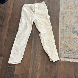 Brandy Melville John Galt size medium cream cargo jean pants